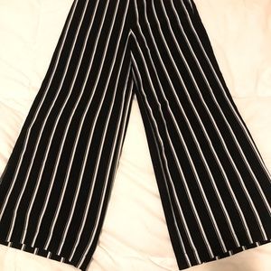 High Waisted Striped Dress Pants